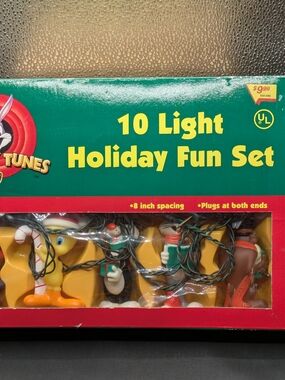 Warner Bros. 10-Light Holiday Fun Set - Green Box with Character Lights